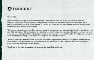 Torrent decidiu sair da Halo Championship Series